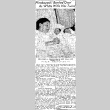 Hirabayashi 'Bowled Over' As White Wife Has Twins (July 27, 1945) (ddr-densho-56-1131)