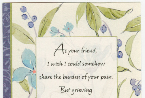Card from Kaori to Kris and Sachi Marubayashi (ddr-densho-329-1073)