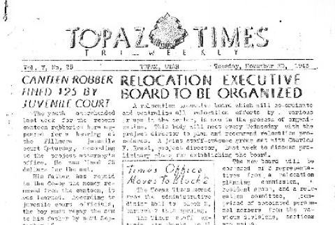 Topaz Times Vol. V No. 25 (November 30, 1943) (ddr-densho-142-244)