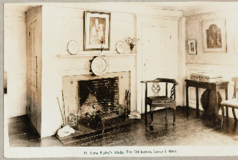 Postcard of Ezra Ripley's study (ddr-csujad-49-209)