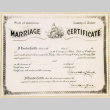 Marriage certificate for Jiro Fugunaga and Eiko Tanaka (ddr-densho-37-2054)