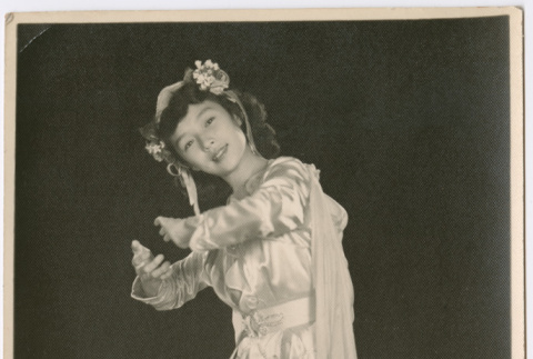 Carolyn Mieko Okada posing in ballet costume (ddr-densho-430-283)