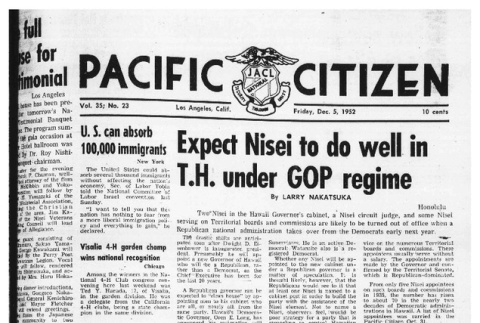 The Pacific Citizen, Vol. 35 No. 23 (December 5, 1952) (ddr-pc-24-49)