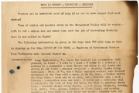 Call for farm laborers during WWII (ddr-densho-329-1228)