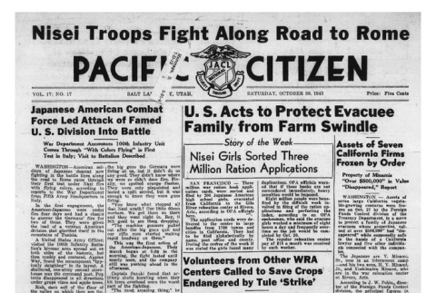 The Pacific Citizen, Vol. 17 No. 17 (October 30, 1943) (ddr-pc-15-42)