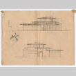 Architectural sketches of a house (ddr-densho-329-414)