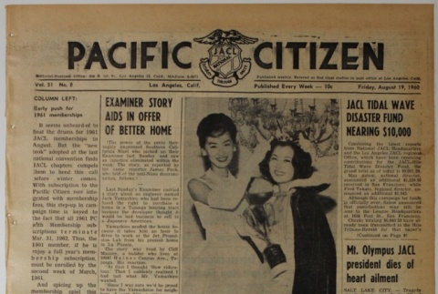 Pacific Citizen, Vol. 51, No. 8 (August 19, 1960) (ddr-pc-32-34)