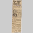 Newspaper clipping regarding appointment of education superintendent (ddr-njpa-2-348)