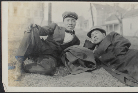Two men laying down (ddr-densho-355-633)