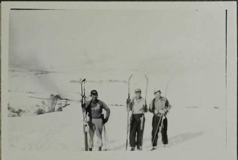 Three skiiers (ddr-densho-328-564)