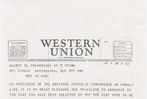 Western Union Telegram (ddr-densho-330-301)