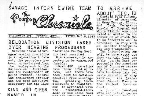 Poston Chronicle Vol. XVI No. 28 (December 9, 1943) (ddr-densho-145-445)