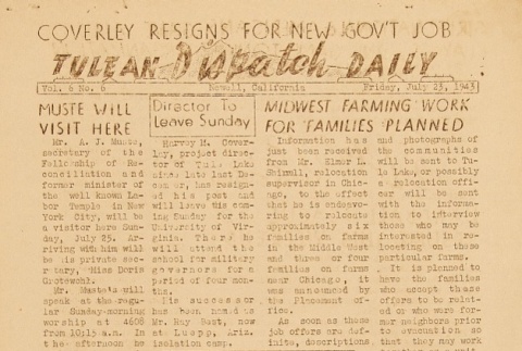 Tulean Dispatch Vol. 6 No. 6 (July 23, 1943) (ddr-densho-65-260)