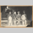 Group of six on a bench (ddr-densho-542-172)