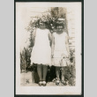 two girls in yard (ddr-densho-378-307)