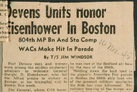 Devens units honor Eisenhower in Boston (ddr-csujad-49-54)