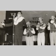 William F. Quinn singing with three musicians at a campaign event (ddr-njpa-2-1014)