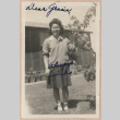 Signed photograph of a woman (ddr-manz-10-59)