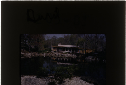 Lake and home at the Durst or Beskind project (ddr-densho-377-681)