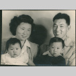 Shirley Shigeko (Abe) Iriye, Louie Iriye, with Lenard and Sharon Iriye (ddr-densho-522-737)