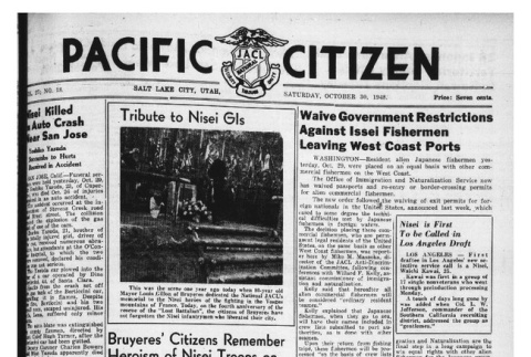 The Pacific Citizen, Vol. 27 No. 18 (October 30, 1948) (ddr-pc-20-43)