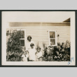 Four kids in garden (ddr-densho-378-625)