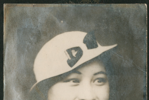 Portrait of woman in hat (ddr-densho-316-190)