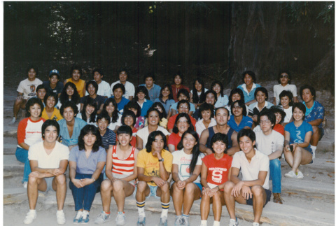 Group photograph for the 1983 Lake Sequoia Retreat (ddr-densho-336-1392)
