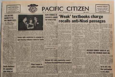 Pacific Citizen, Vol. 58, No. 13 (September 27, 1963) (ddr-pc-35-39)
