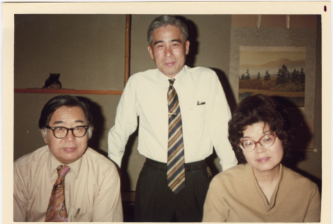 Henri and Tomoye Takahashi (seated) with unknown man (ddr-densho-426-54)
