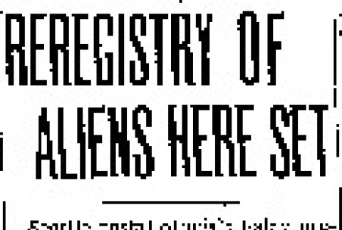 Reregistry of Aliens Here Set (January 14, 1942) (ddr-densho-56-576)