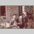 Jon David and Chester Sakura with baby (ddr-densho-523-410)