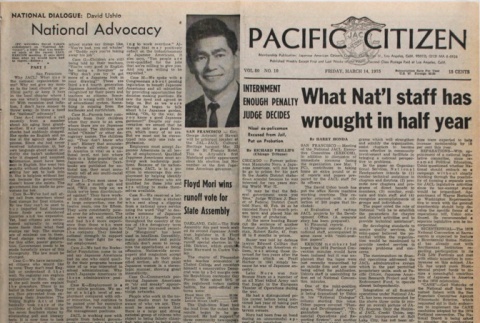 Pacific Citizen, Vol. 80, No. 10 (March 14, 1975) (ddr-pc-47-10)