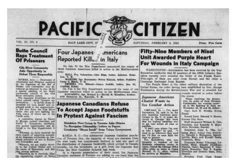 The Pacific Citizen, Vol. 18 No. 5 (February 5, 1944) (ddr-pc-16-6)