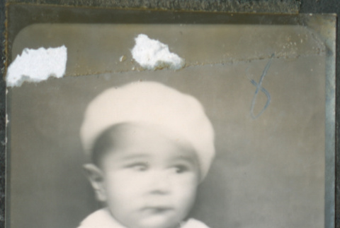 Baby in white beret (ddr-densho-483-609)