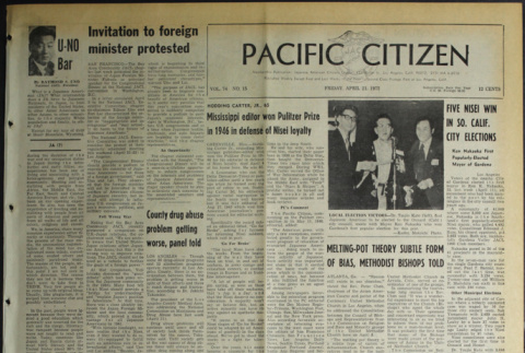 Pacific Citizen, Vol. 74, No. 15 (April 21, 1972) (ddr-pc-44-15)
