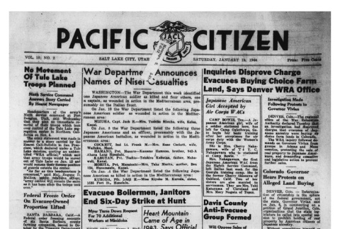The Pacific Citizen, Vol. 18 No. 2 (January 15, 1944) (ddr-pc-16-3)