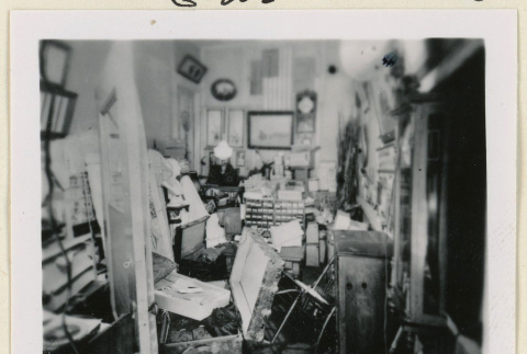 Disarrayed room in Sugiyama Sporting Co. (ddr-densho-37-1773)