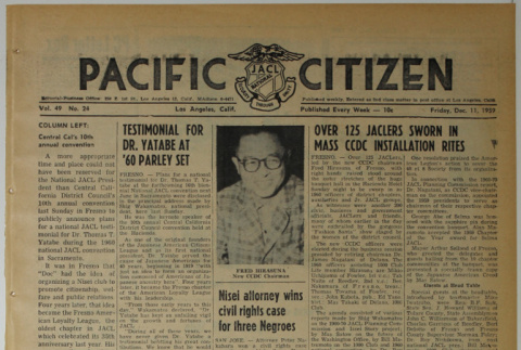 Pacific Citizen, Vol. 49, No. 24 (December 11, 1959) (ddr-pc-31-50)
