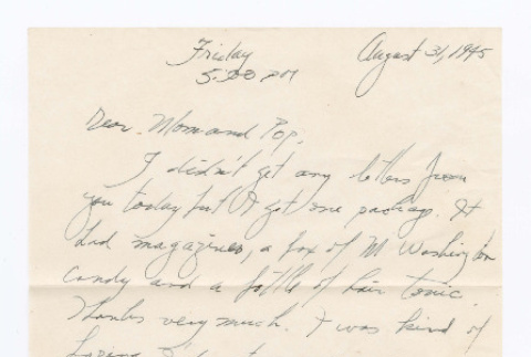 Letter from Tadashi Ishida to Mr. & Mrs. Y Ishida (ddr-densho-535-247)