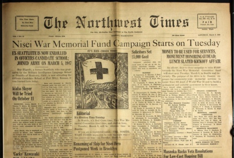The Northwest Times Vol. 2 No. 22 (March 6, 1948) (ddr-densho-229-93)