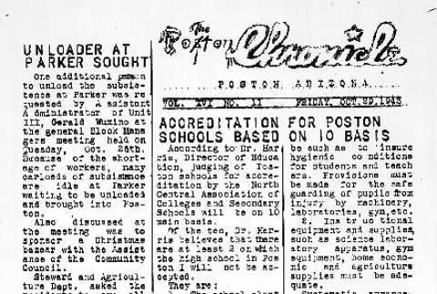 Poston Chronicle Vol. XVI No. 11 (October 29, 1943) (ddr-densho-145-428)