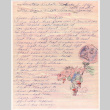 Letter and drawing to Gloria Kubota from Guntaro Kubota from prison (ddr-densho-122-638)