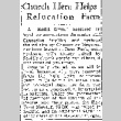 Church Here Helps Relocation Farm (November 9, 1943) (ddr-densho-56-978)