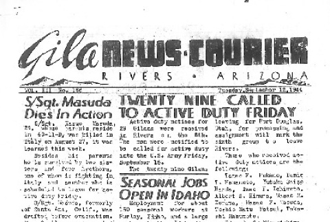 Gila News-Courier Vol. III No. 166 (September 12, 1944) (ddr-densho-141-321)