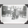 Women and two children in snow (ddr-densho-355-864)