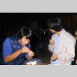 David Yamamura and Ken Sasaki participating in icebreakers (ddr-densho-336-736)