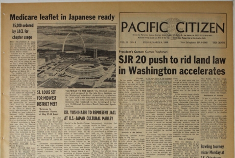 Pacific Citizen, Vol. 62, No. 9 (March 4, 1966) (ddr-pc-38-9)