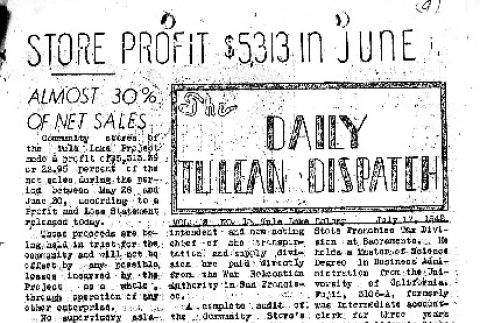 Tulean Dispatch Vol. II No. 10 (July 17, 1942) (ddr-densho-65-323)