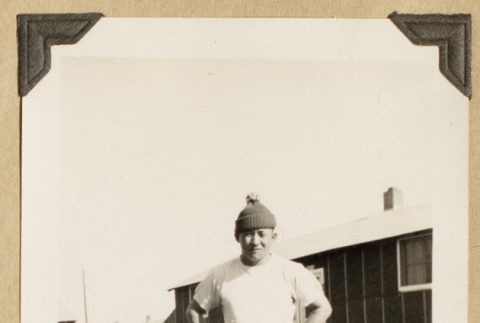 Kay Kikawa in a winter hat (ddr-densho-542-399)